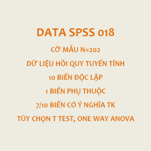DATA SPSS 018 | Thích hợp cho mô hình 7-8-9-10 biến độc lập