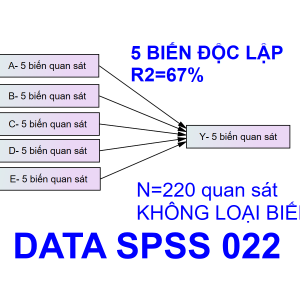 DATA SPSS 022 | Thích hợp cho mô hình 3-4-5 biến độc lập