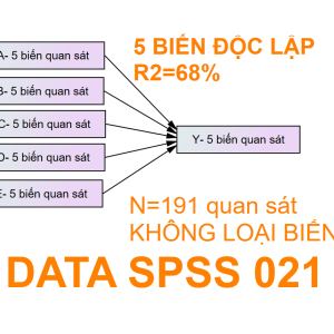 DATA SPSS 021 | Thích hợp cho mô hình 2-3-4-5 biến độc lập
