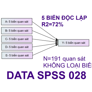 DATA SPSS 028 | Thích hợp cho mô hình 3-4-5 biến độc lập