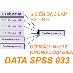 DATA SPSS 033 | Thích hợp cho mô hình 4-5-6 biến độc lập
