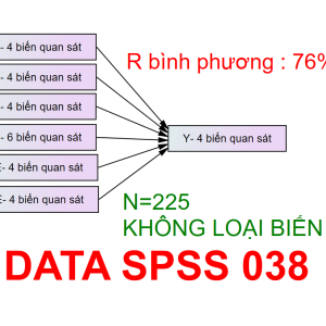 DATA SPSS 038 | Thích hợp mô hình 3-4-5-6 biến độc lập